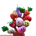 Finger Toys Featurestop 10pcs Fruits and vegetables Finger Puppet Plush Child Baby Early Education Toys  B074WPND16